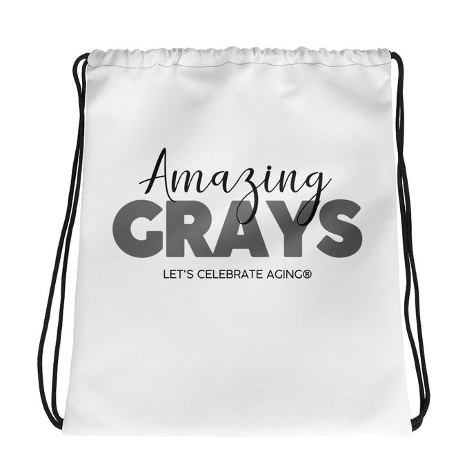 Amazing Grays Drawstring bag